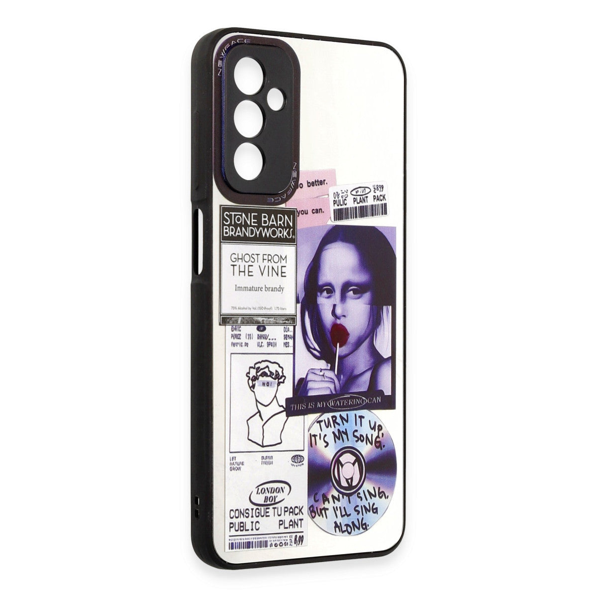 Newface Samsung Galaxy M23 Kılıf Mirror Desenli Kapak - Mirror