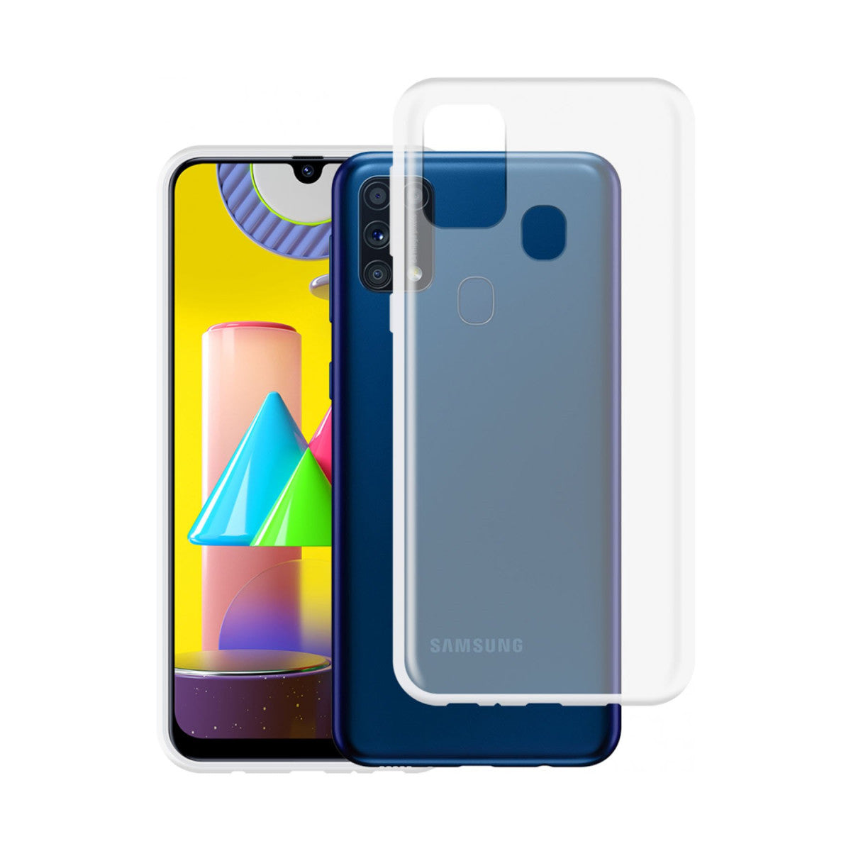 Newface Samsung Galaxy M31 Kılıf Lüx Şeffaf Silikon