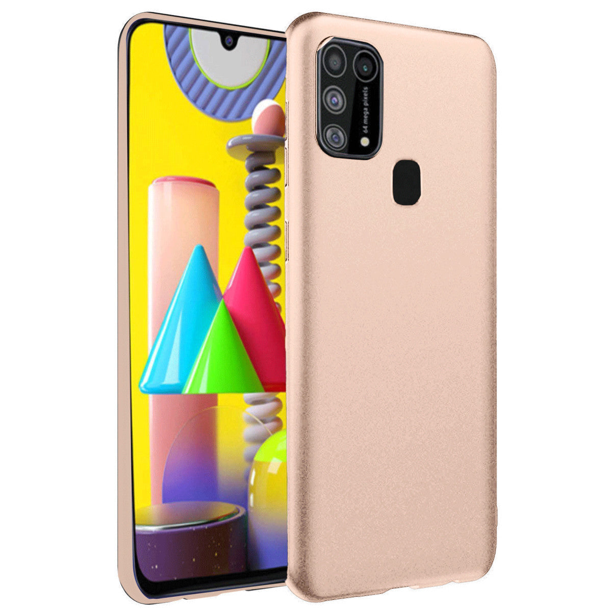 Newface Samsung Galaxy M31 Kılıf Nano içi Kadife Silikon