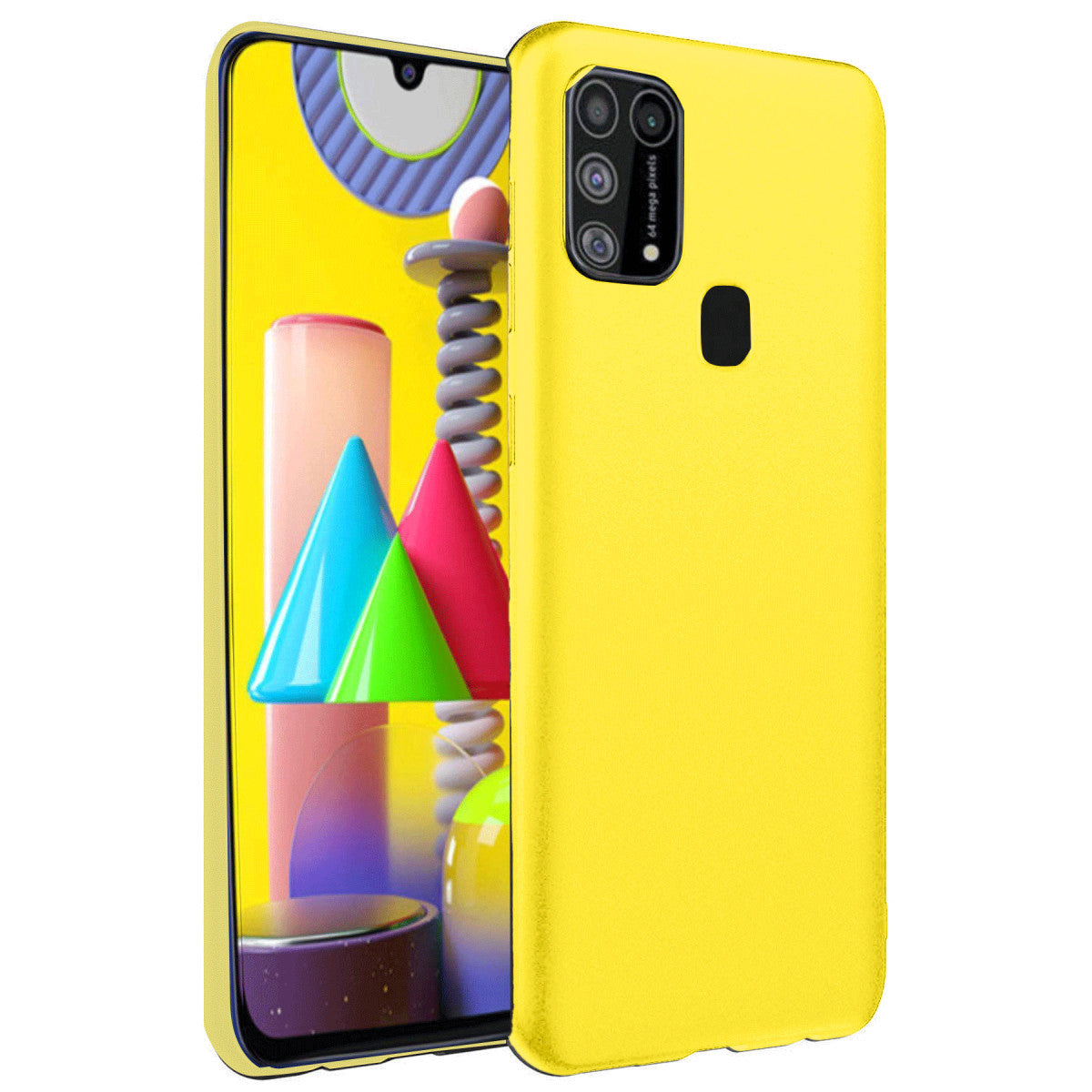 Newface Samsung Galaxy M31 Kılıf Nano içi Kadife Silikon