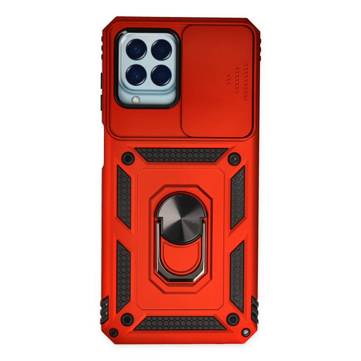 Newface Samsung Galaxy M33 Kılıf Pars Lens Yüzüklü Silikon