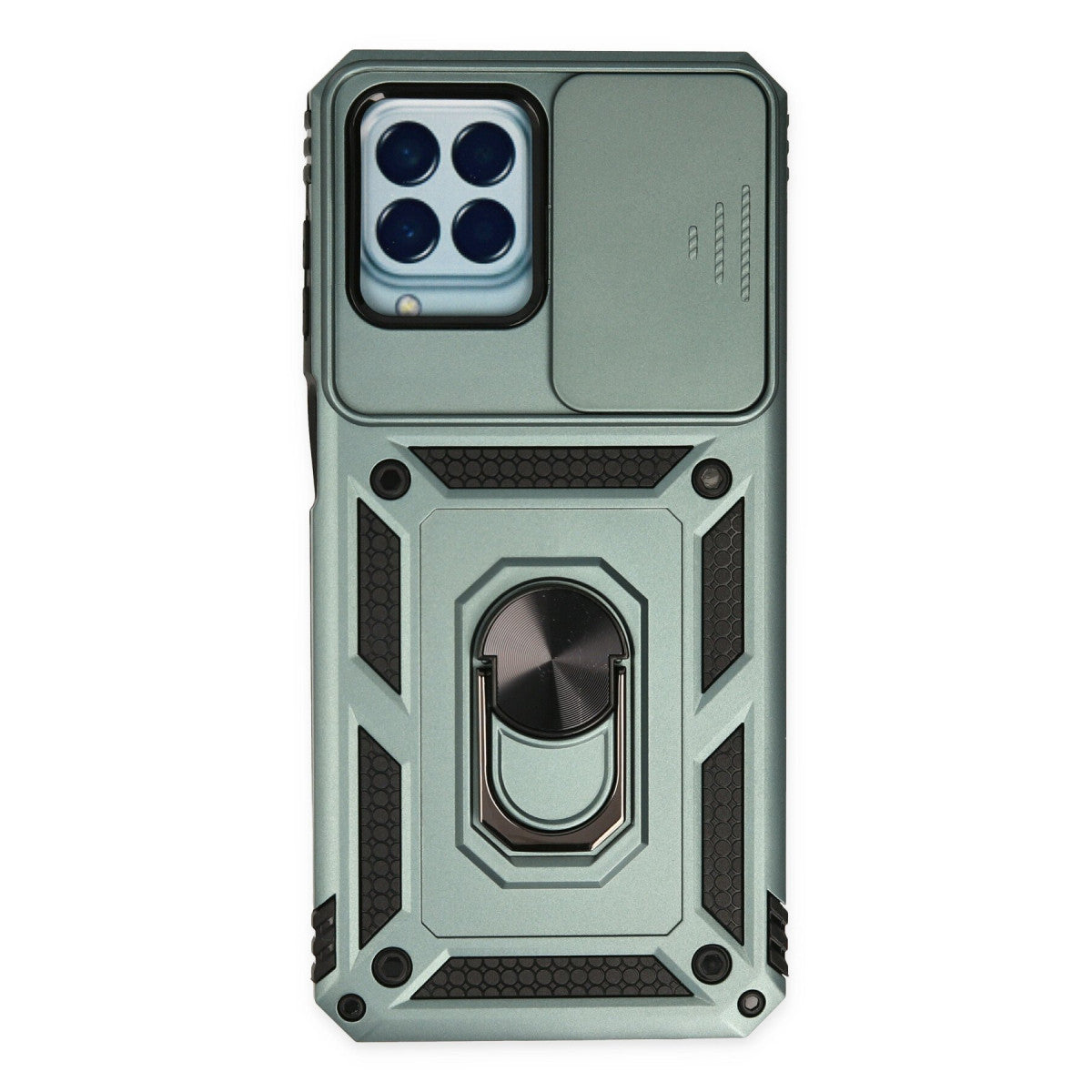 Newface Samsung Galaxy M33 Kılıf Pars Lens Yüzüklü Silikon