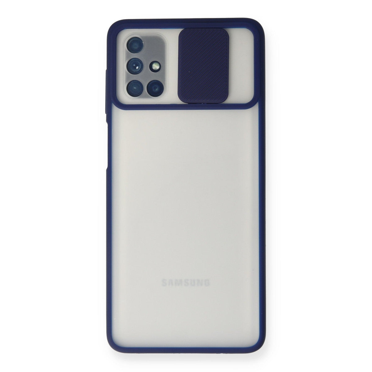 Newface Samsung Galaxy M51 Kılıf Palm Buzlu Kamera Sürgülü Silikon