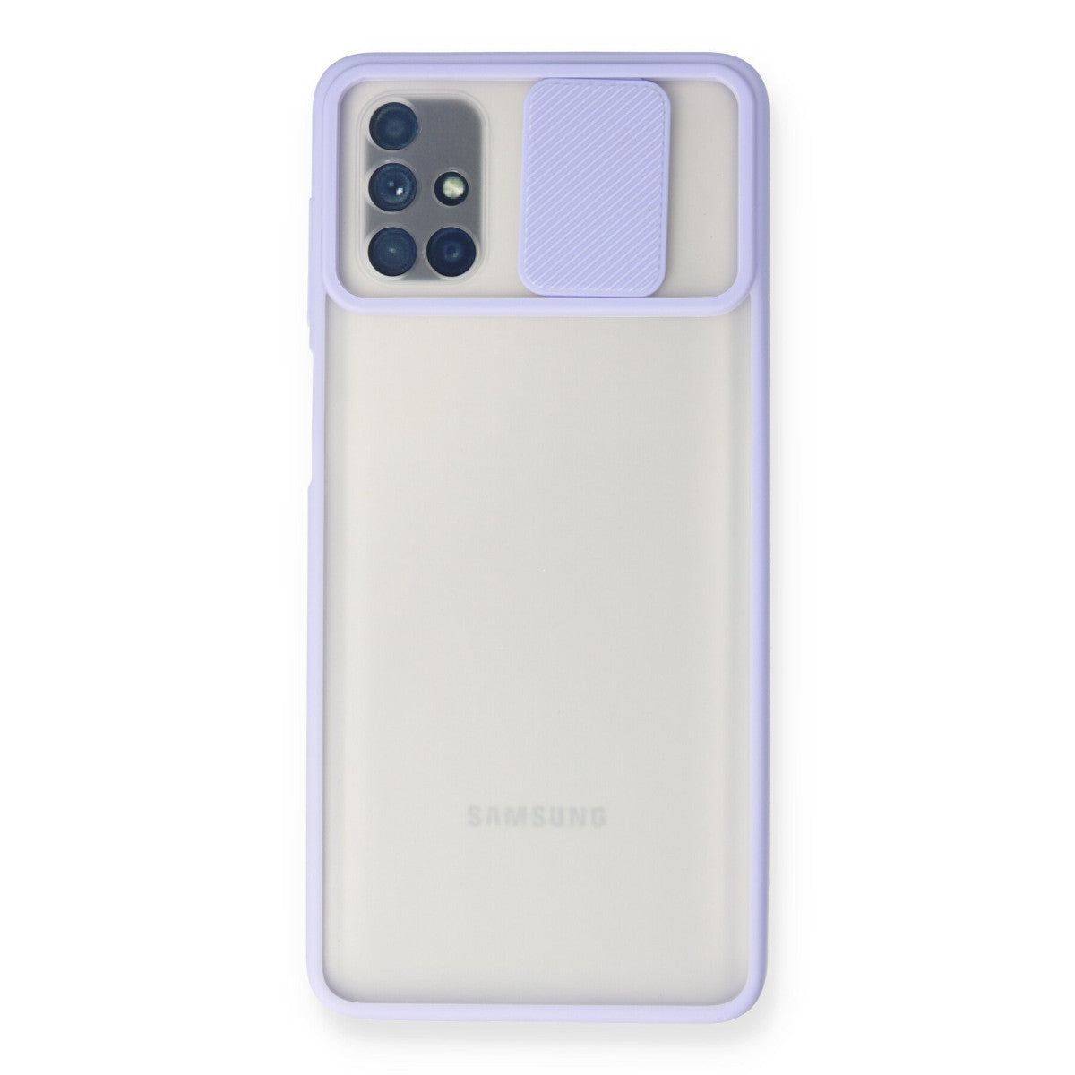 Newface Samsung Galaxy M51 Kılıf Palm Buzlu Kamera Sürgülü Silikon