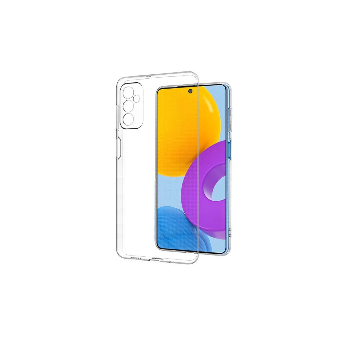 Newface Samsung Galaxy M52 5G Kılıf Deluxe 2mm Şeffaf Silikon