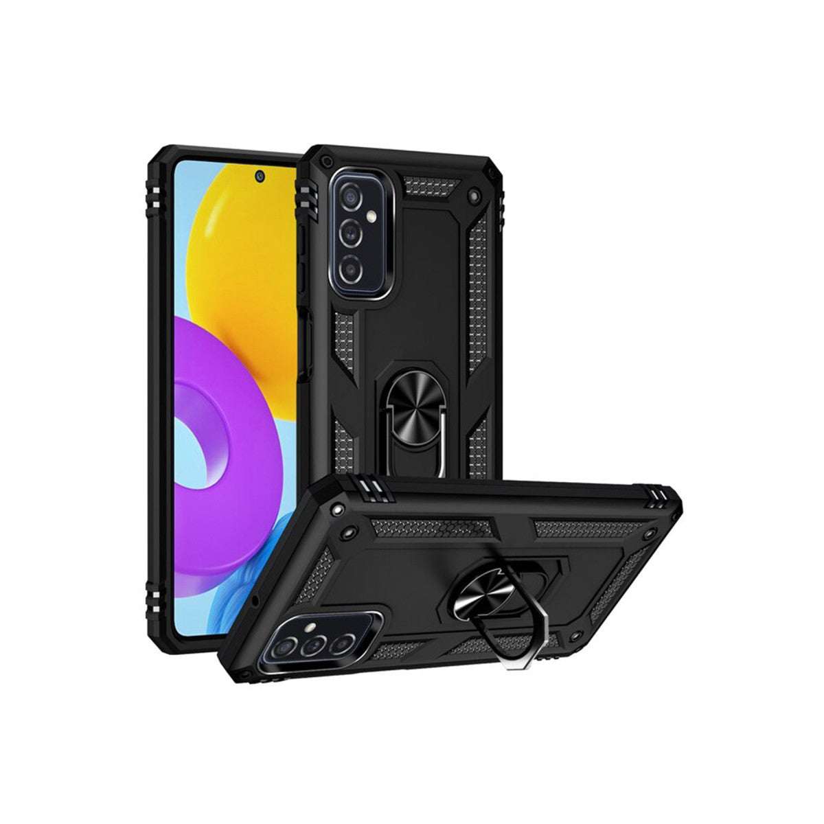 Newface Samsung Galaxy M52 5G Kılıf Sofya Yüzüklü Silikon Kapak