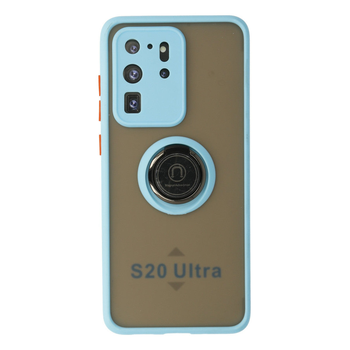 Newface Samsung Galaxy S20 Ultra Kılıf Montreal Yüzüklü Silikon Kapak