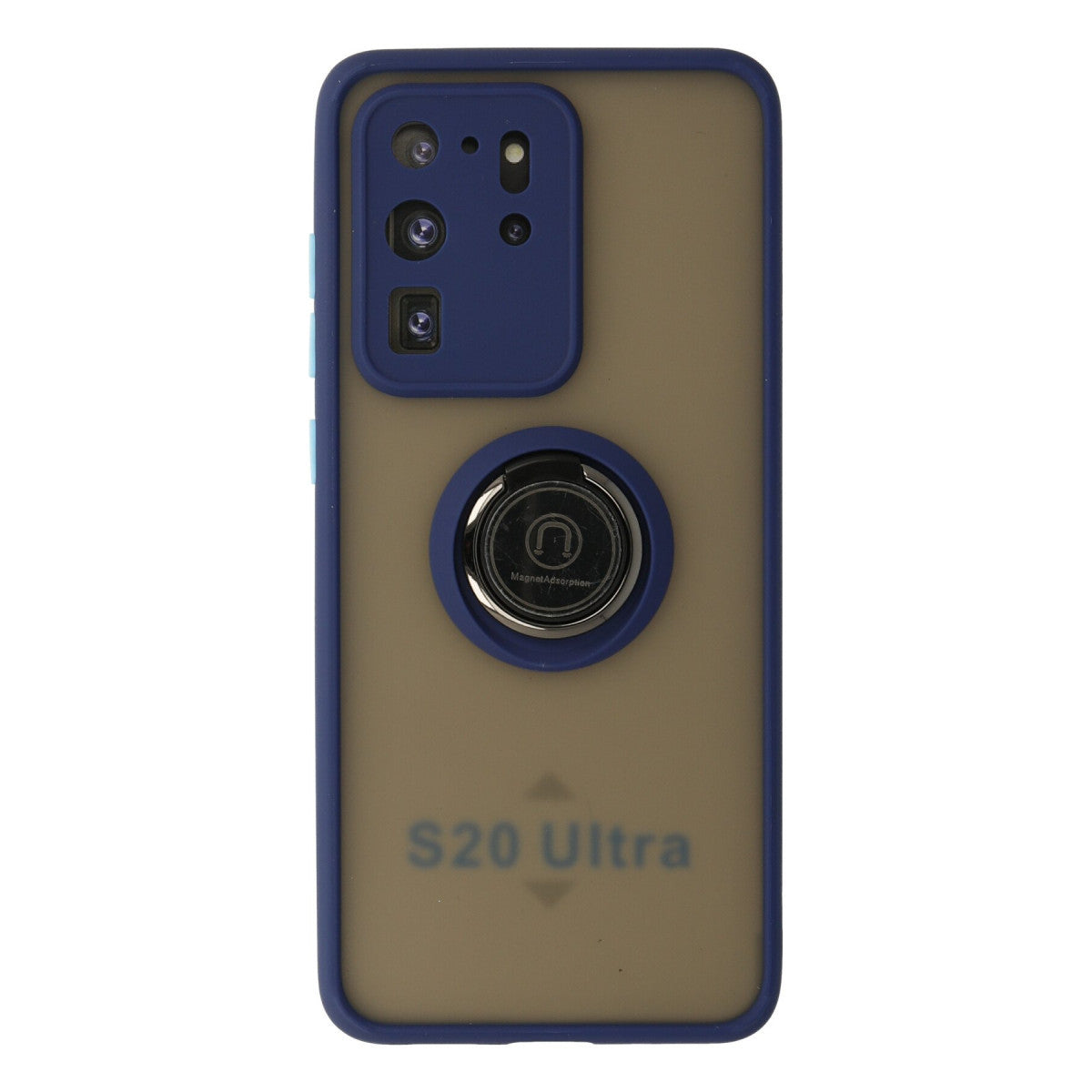 Newface Samsung Galaxy S20 Ultra Kılıf Montreal Yüzüklü Silikon Kapak