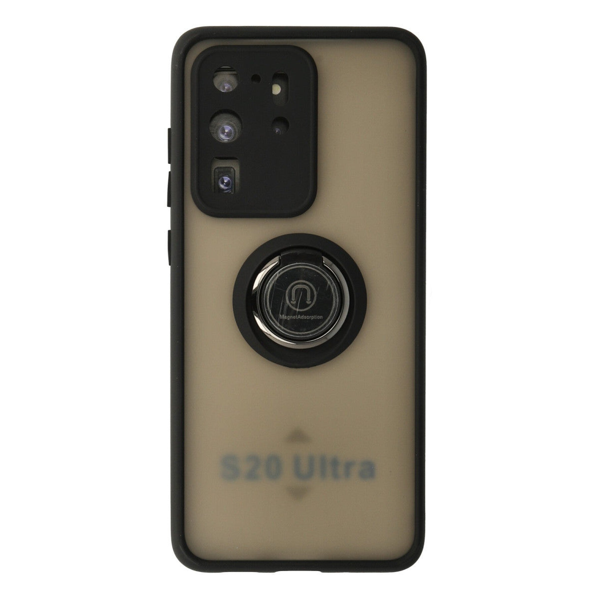 Newface Samsung Galaxy S20 Ultra Kılıf Montreal Yüzüklü Silikon Kapak