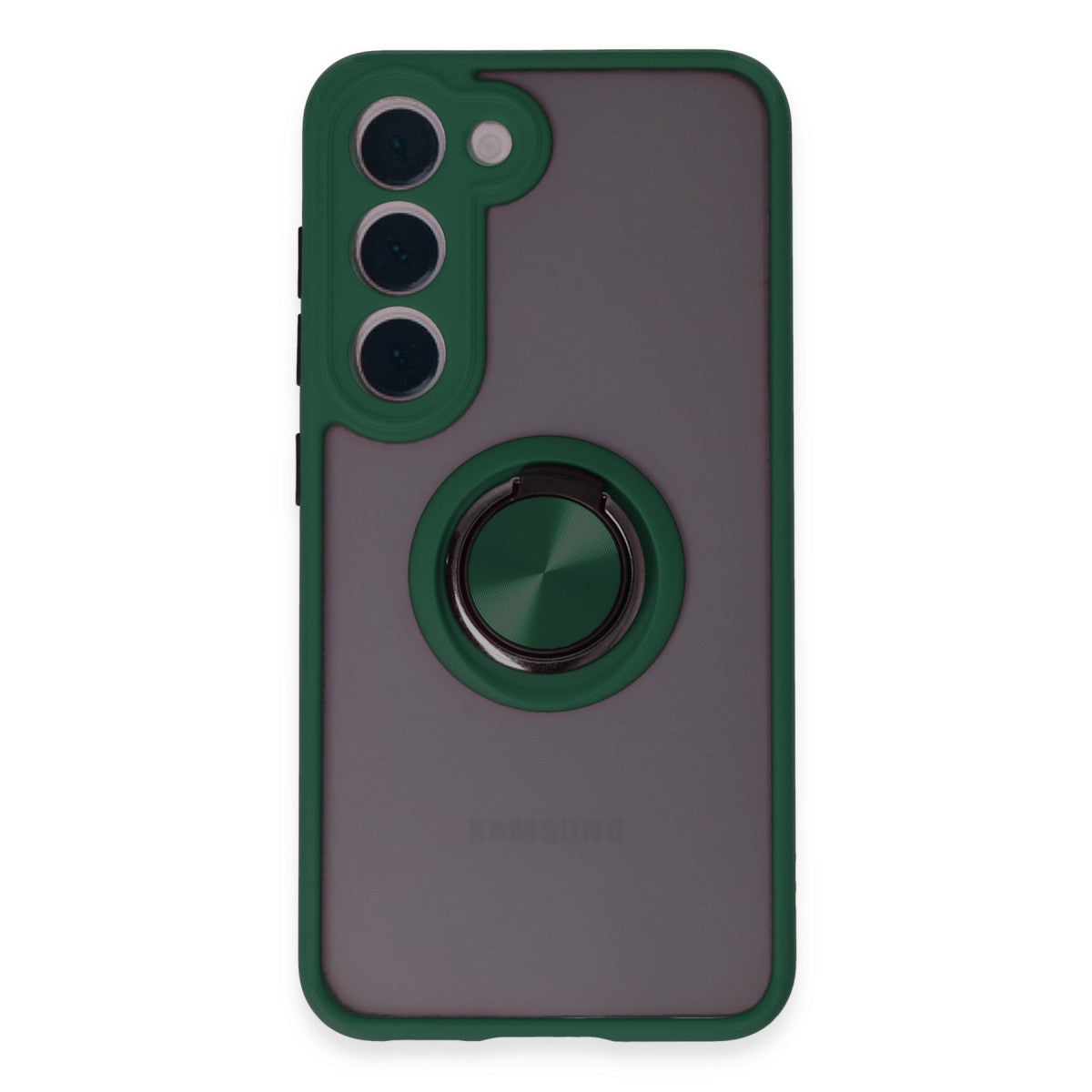 Newface Samsung Galaxy S23 Kılıf Montreal Yüzüklü Silikon Kapak