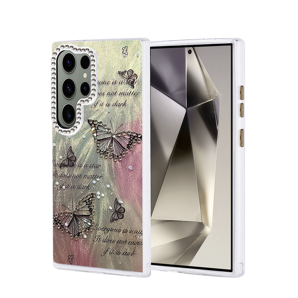 Newface Samsung Galaxy S24 Ultra Kılıf Blade Aynalı Desenli Kapak