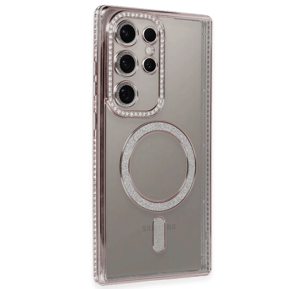 Newface Samsung Galaxy S24 Ultra Kılıf Joke Simli Magneticsafe Kılıf