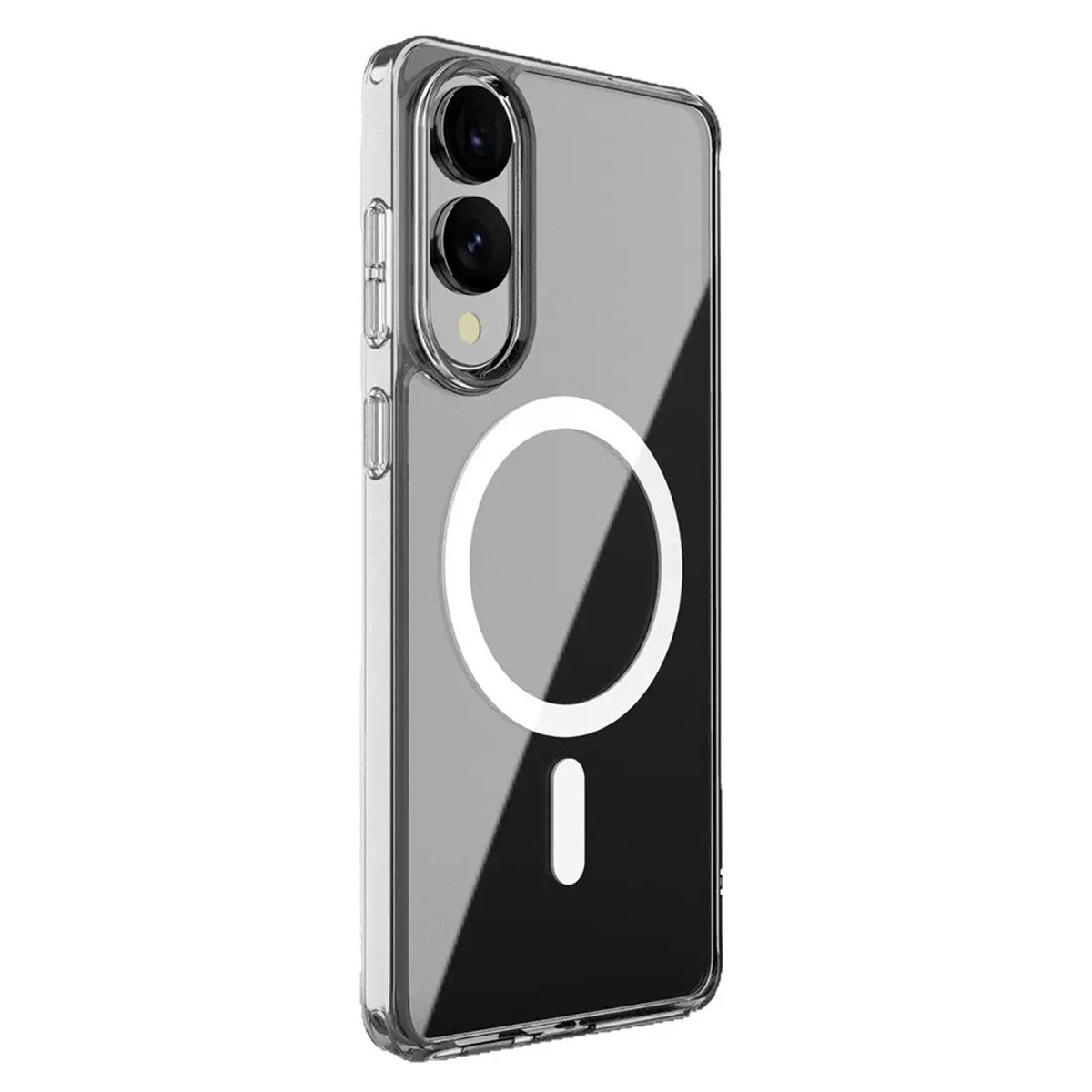 Newface Samsung Galaxy S25 Edge Kılıf Magneticsafe Şeffaf Silikon