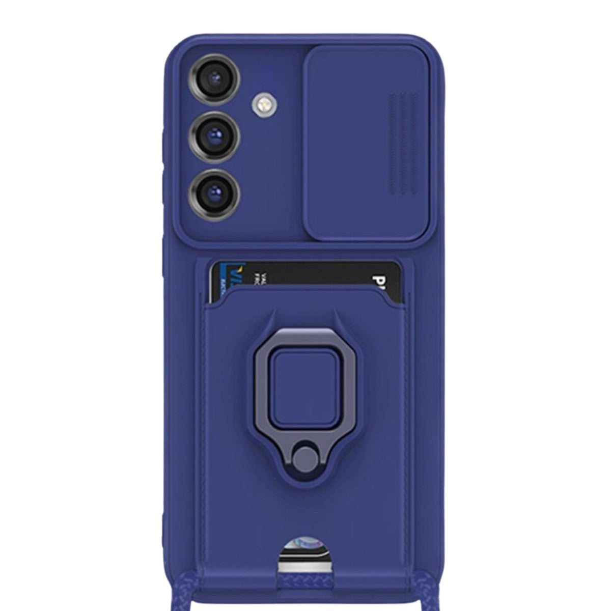 Newface Samsung Galaxy S25 Plus Kılıf Zuma Kartvizitli Yüzüklü Silikon