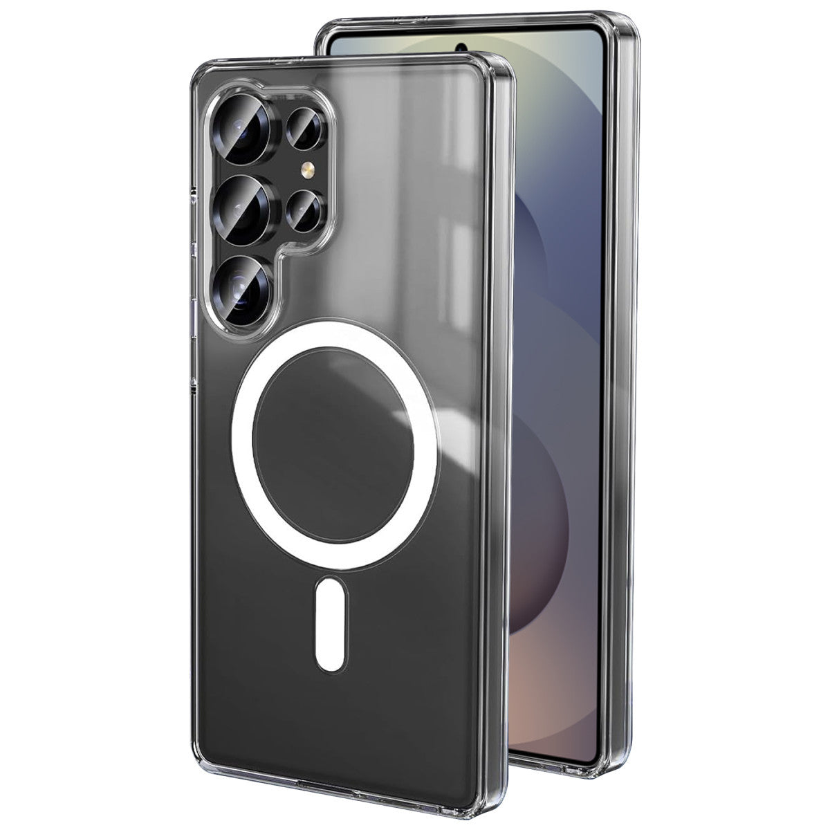 Newface Samsung Galaxy S25 Ultra Kılıf Magneticsafe Şeffaf Silikon