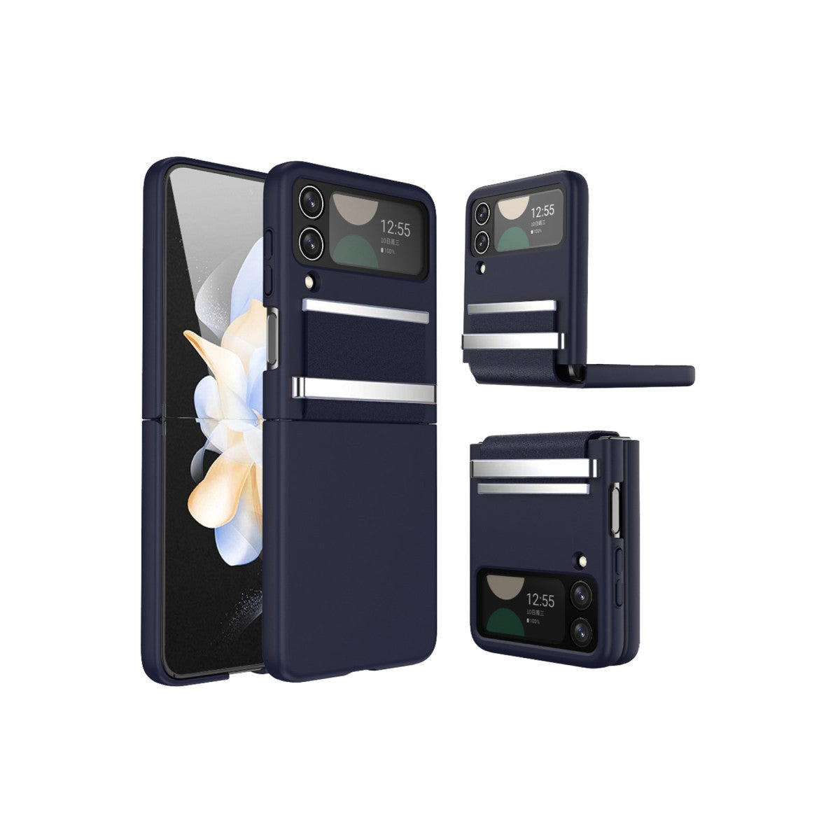 Newface Samsung Galaxy Z Flip 4 Kılıf Belt Flip Kapak