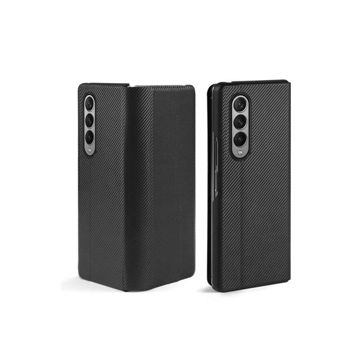 Newface Samsung Galaxy Z Fold 3 Kılıf Fold Karbon Kapak