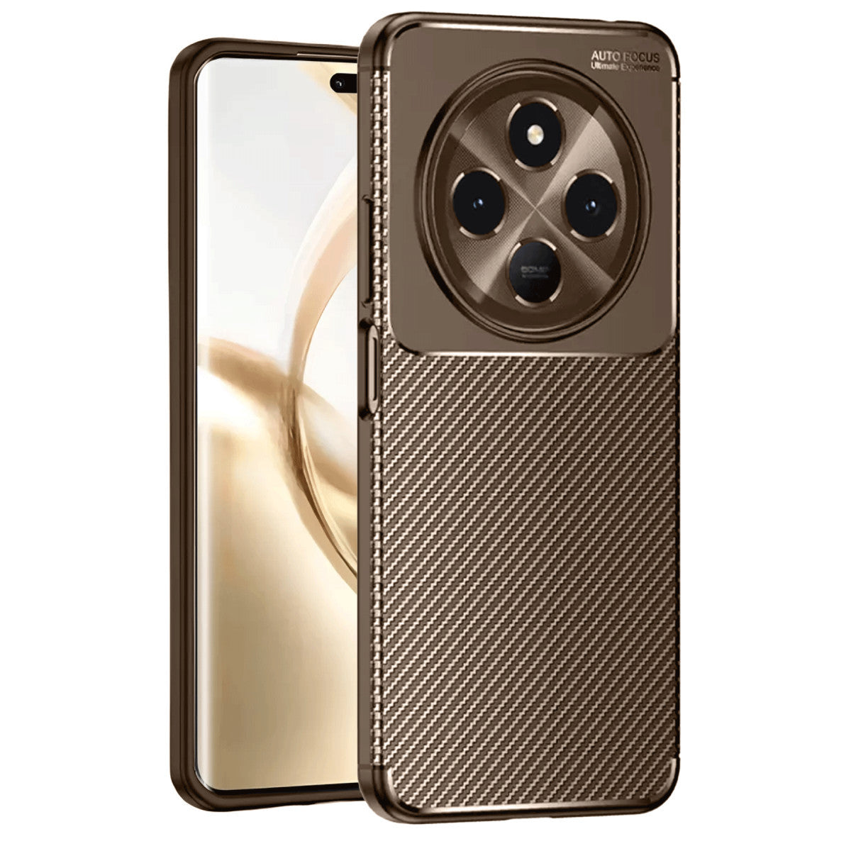 Newface Tecno Spark 30 Kılıf Auto Focus Karbon Kapak