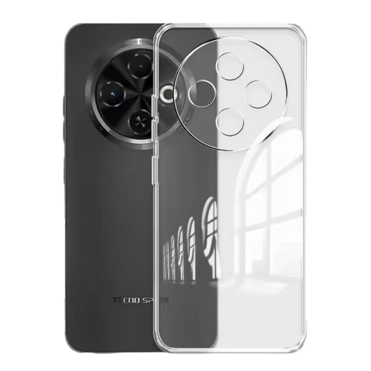 Newface Tecno Spark 30C Kılıf Lüx Şeffaf Silikon