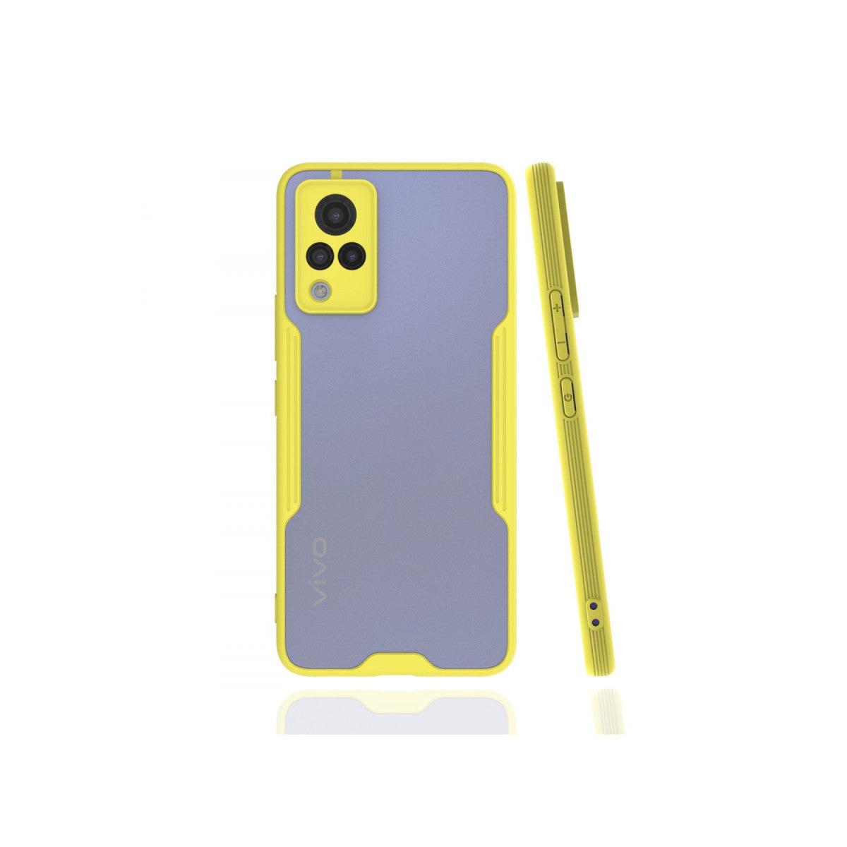 Newface Vivo V21 Kılıf Platin Silikon
