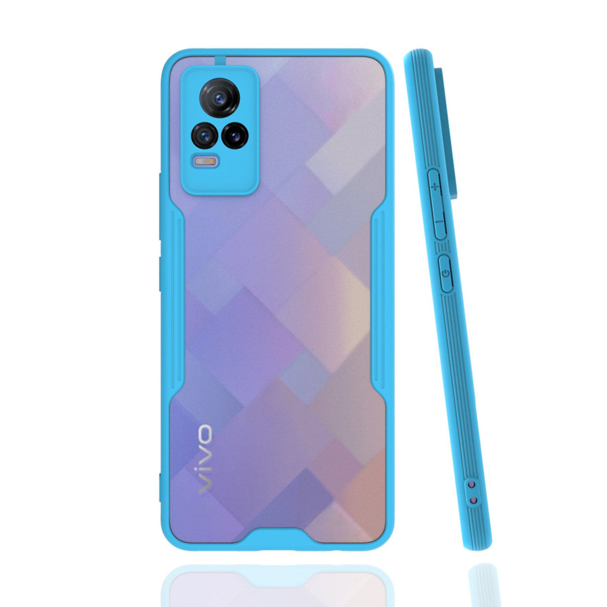 Newface Vivo V21e Kılıf Platin Silikon