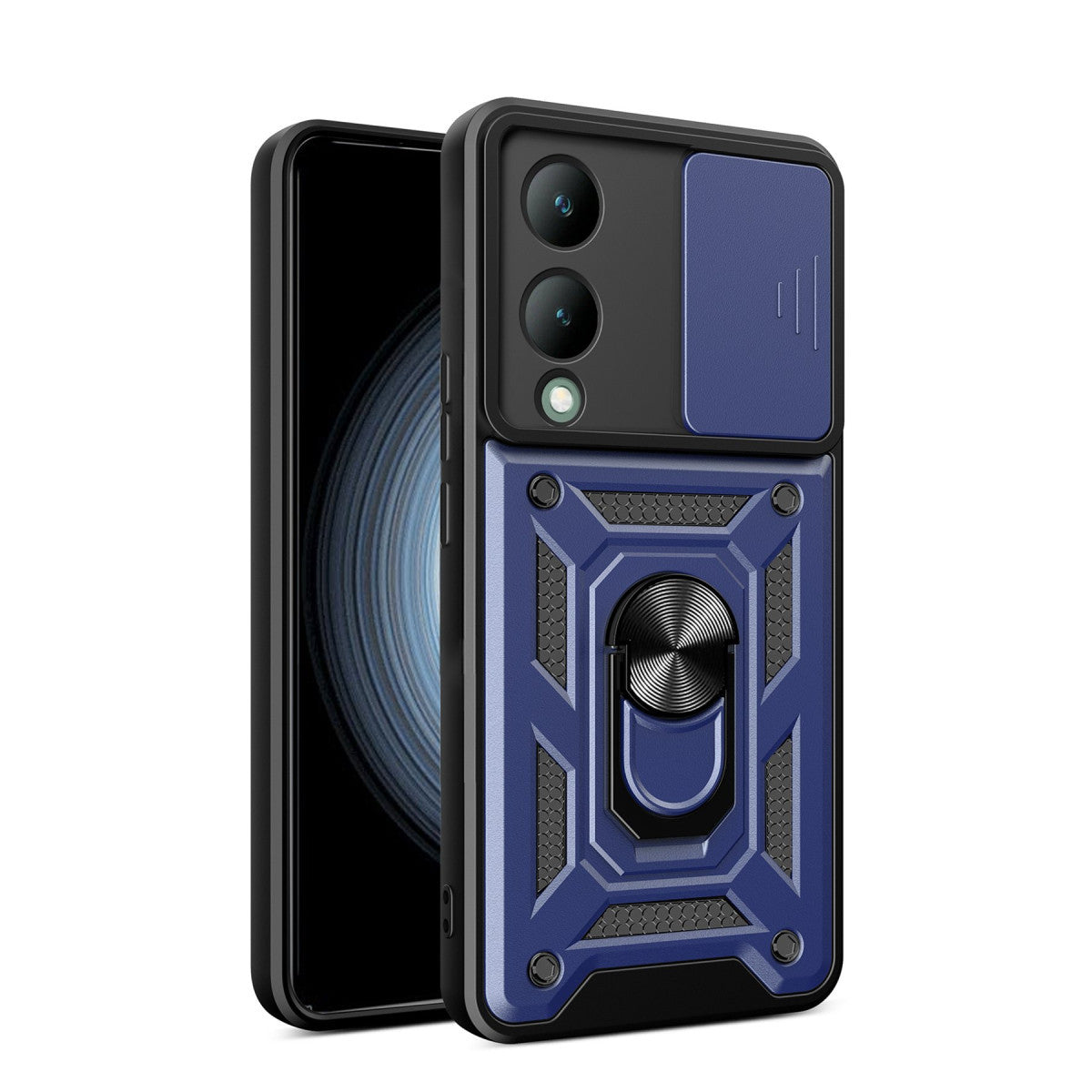 Newface Vivo Y17S Kılıf Pars Lens Yüzüklü Silikon