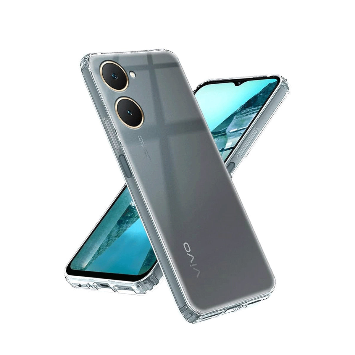 Newface Vivo Y18 Kılıf Lüx Şeffaf Silikon