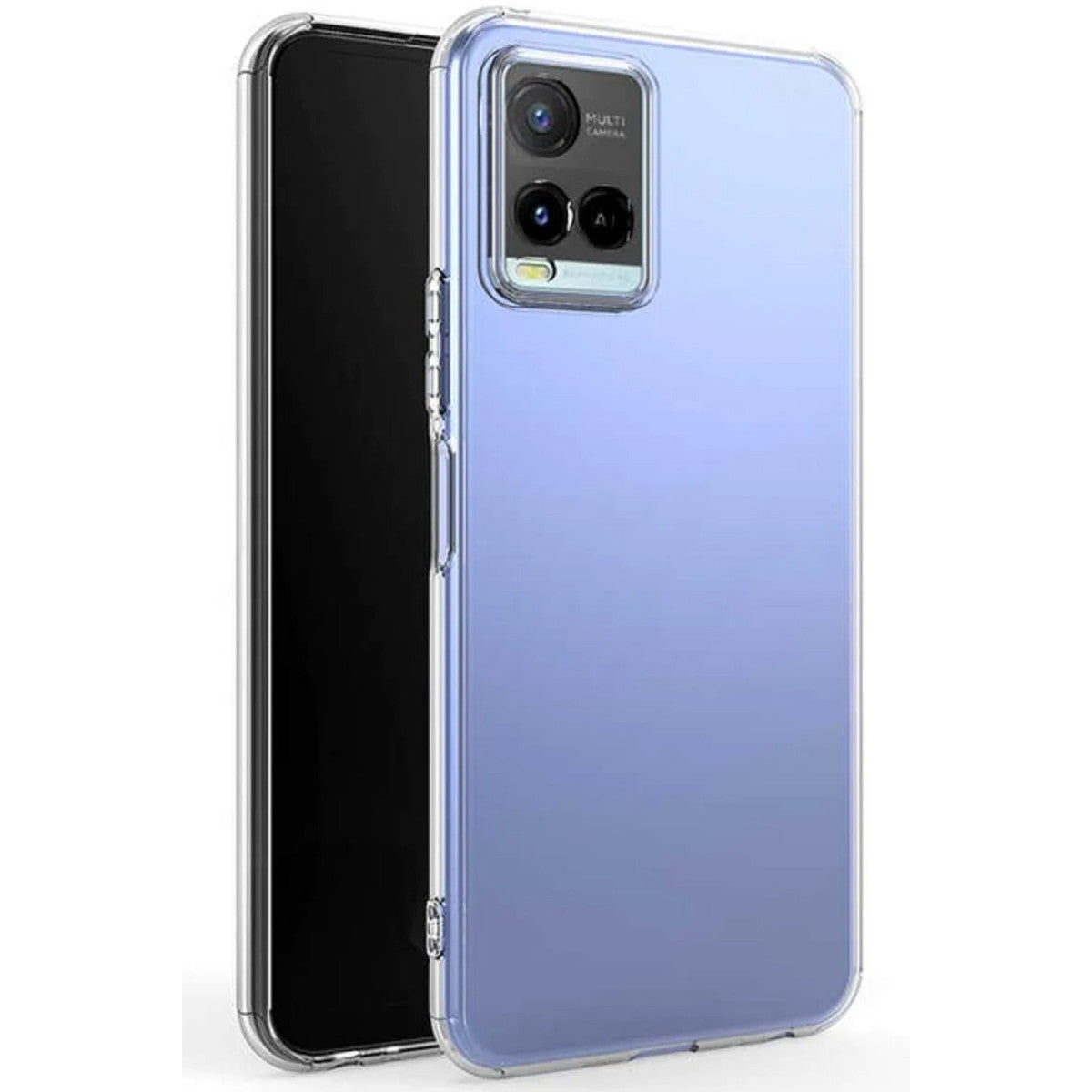 Newface Vivo Y21S Kılıf Lüx Şeffaf Silikon