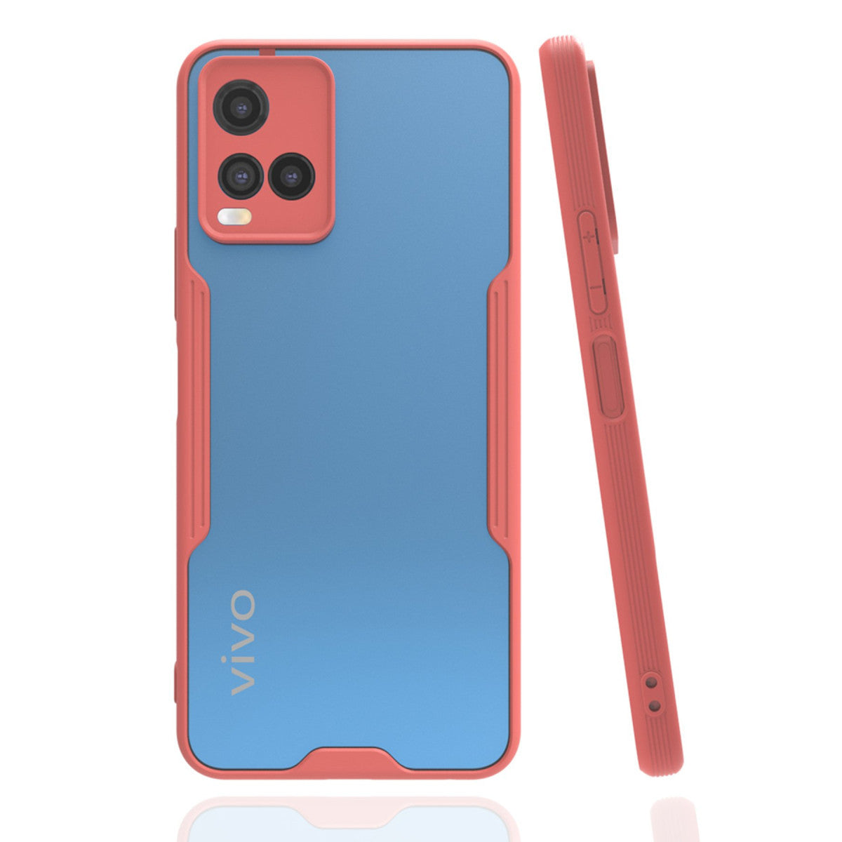 Newface Vivo Y21S Kılıf Platin Silikon