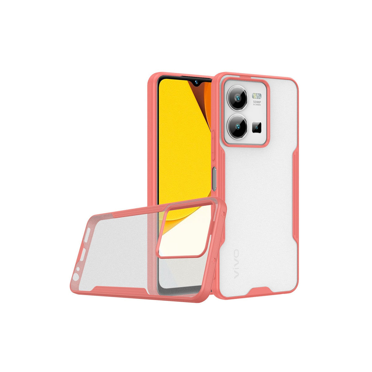 Newface Vivo Y35 Kılıf Platin Silikon