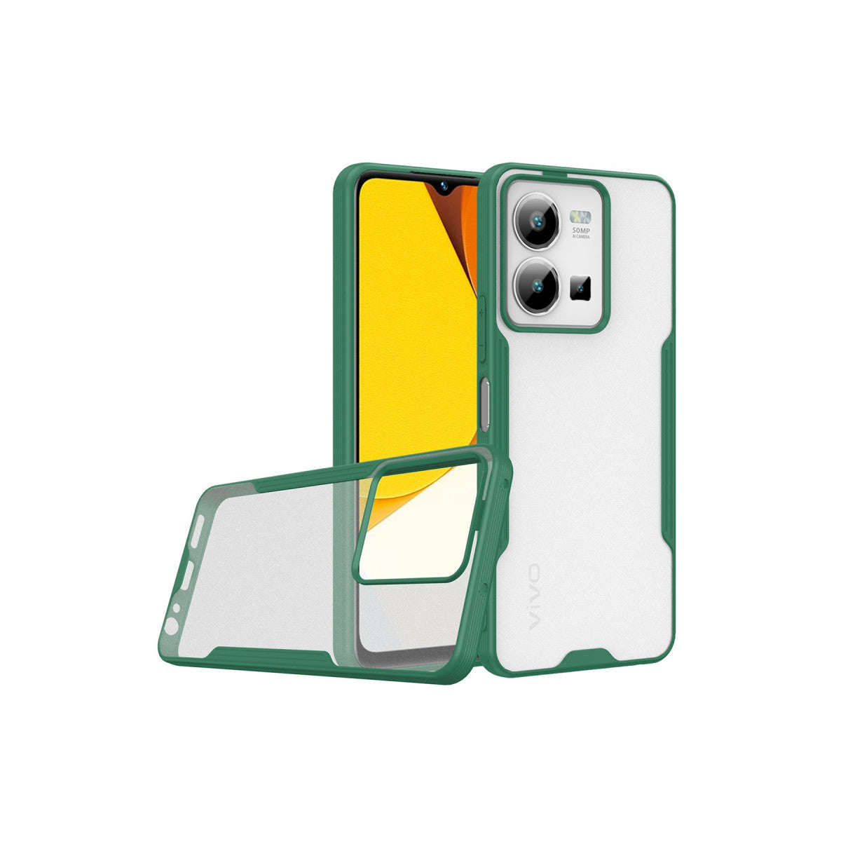 Newface Vivo Y35 Kılıf Platin Silikon
