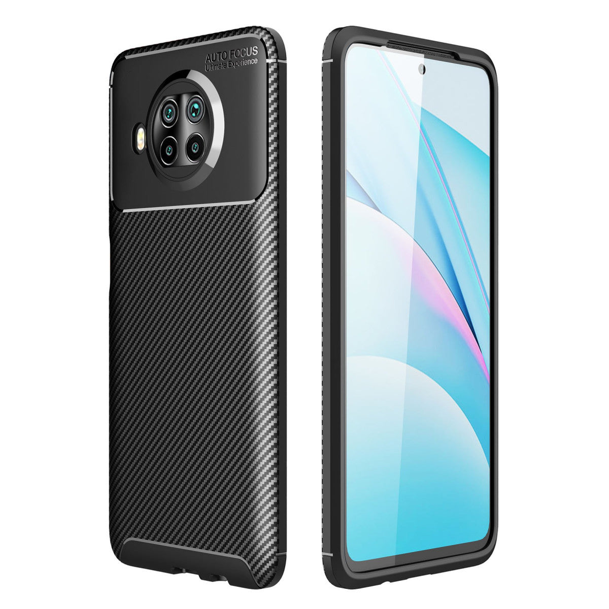 Newface Xiaomi Mi 10T Lite Kılıf Auto Focus Karbon Kapak