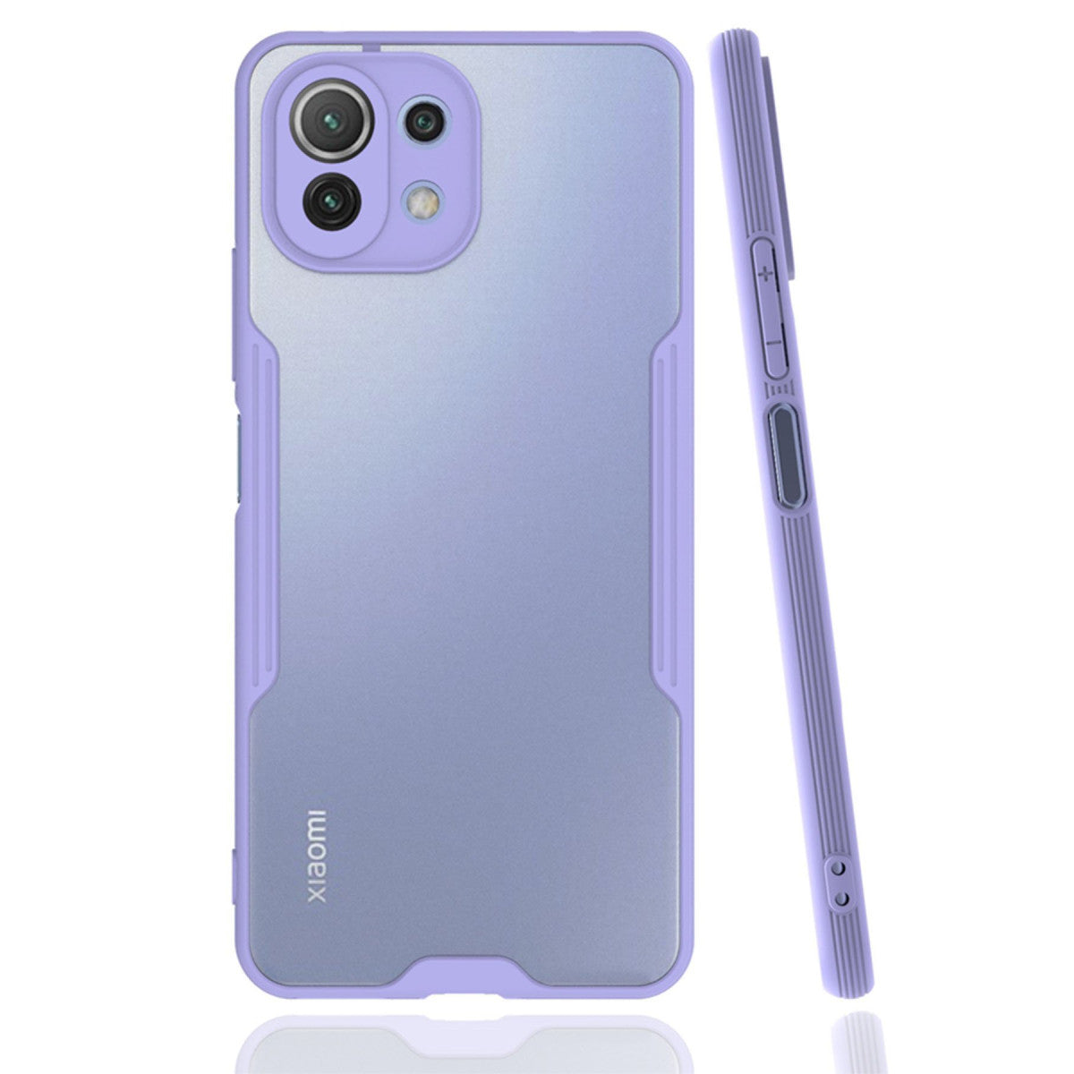 Newface Xiaomi Mİ 11 Lite Kılıf Platin Silikon