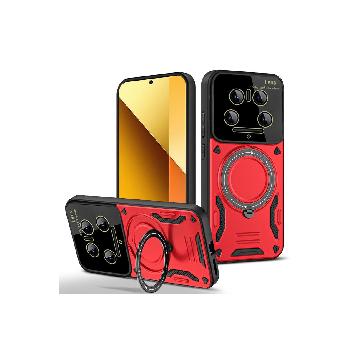 Newface Xiaomi Mi 14 Ultra Kılıf Joy Lens Standlı Kapak