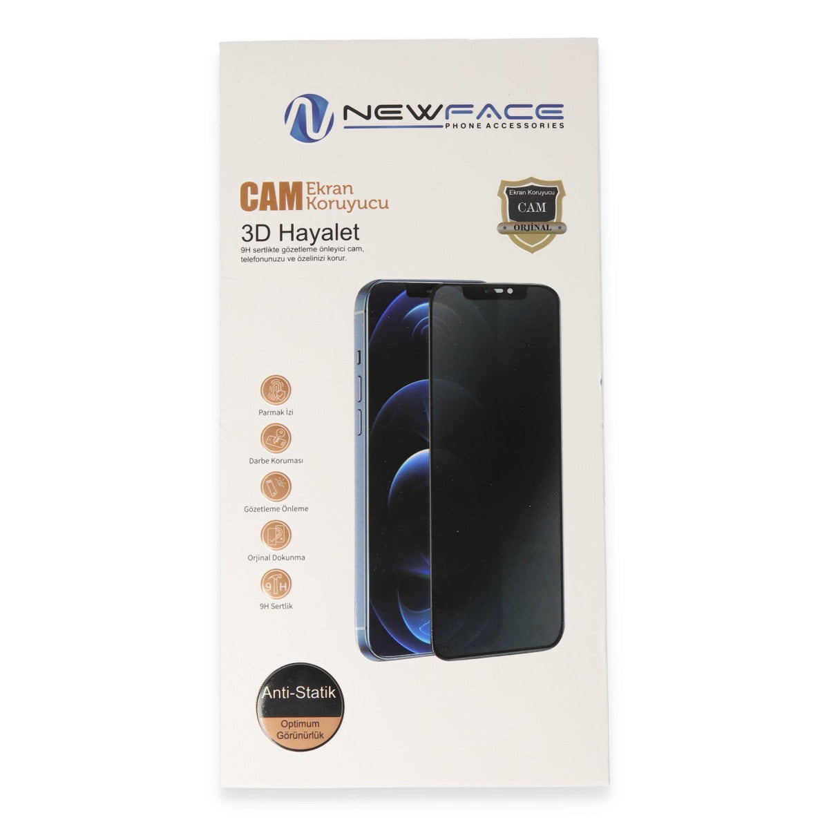 Newface Xiaomi Mi 15T 3D Antistatik Hayalet Cam Ekran Koruyucu
