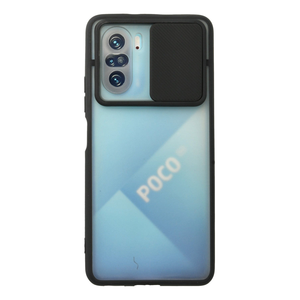 Newface Xiaomi Poco F3 Kılıf Palm Buzlu Kamera Sürgülü Silikon