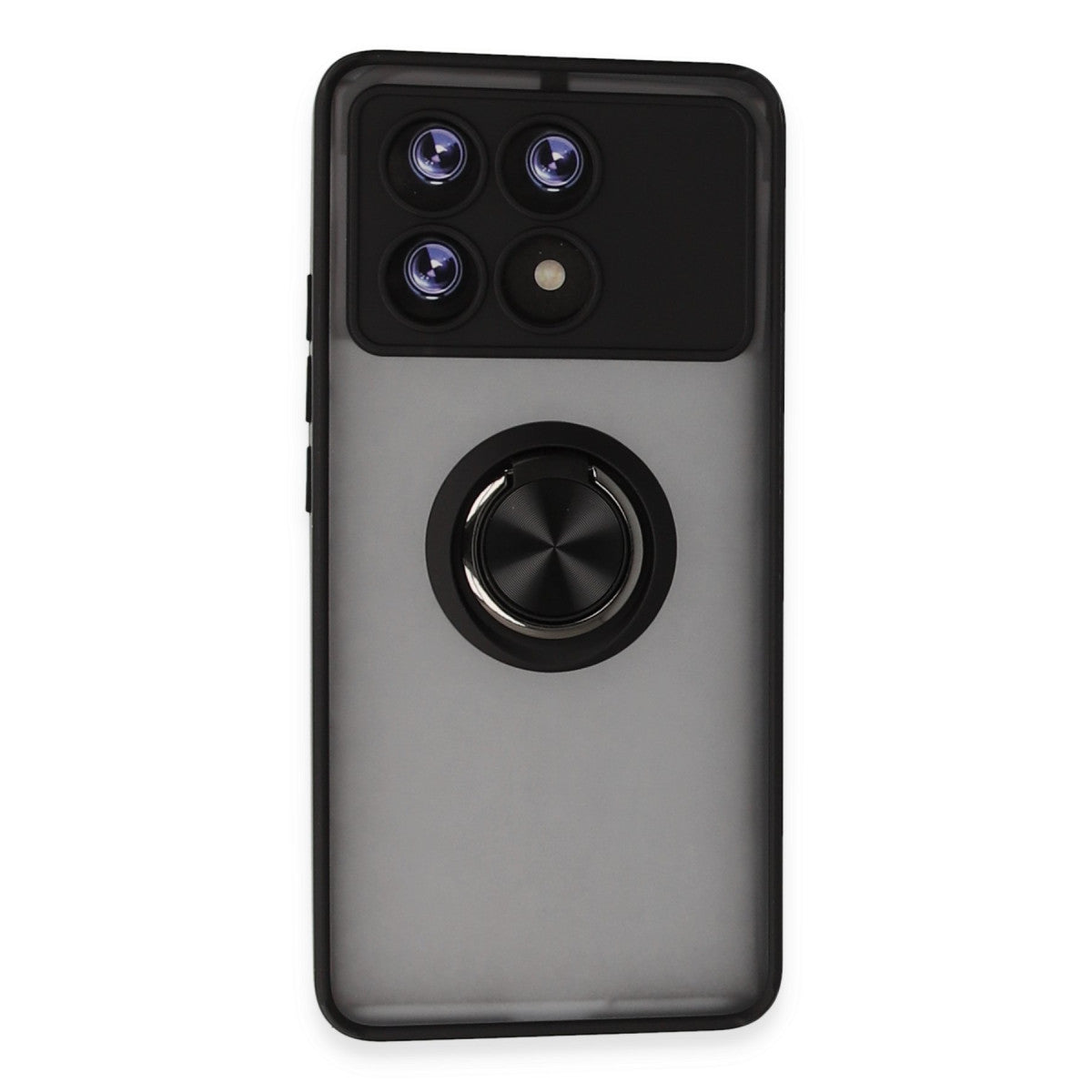 Newface Xiaomi Poco X6 Pro Kılıf Montreal Yüzüklü Silikon Kapak