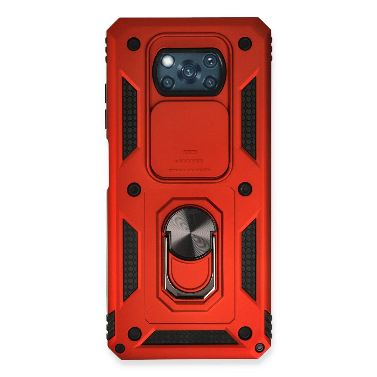 Newface Xiaomi Pocophone X3 Kılıf Pars Lens Yüzüklü Silikon