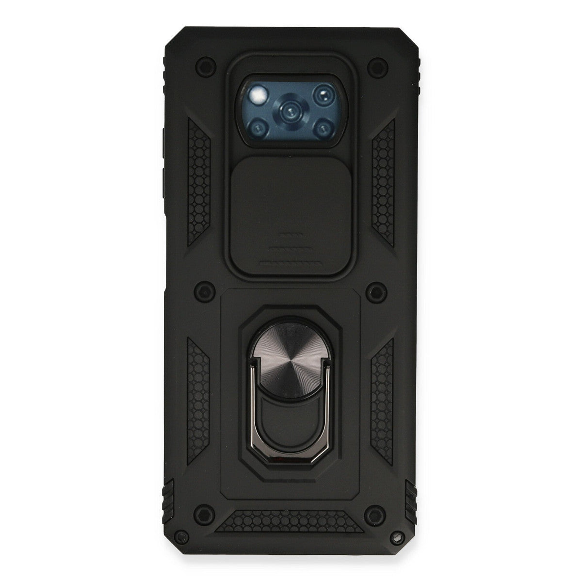 Newface Xiaomi Pocophone X3 Kılıf Pars Lens Yüzüklü Silikon