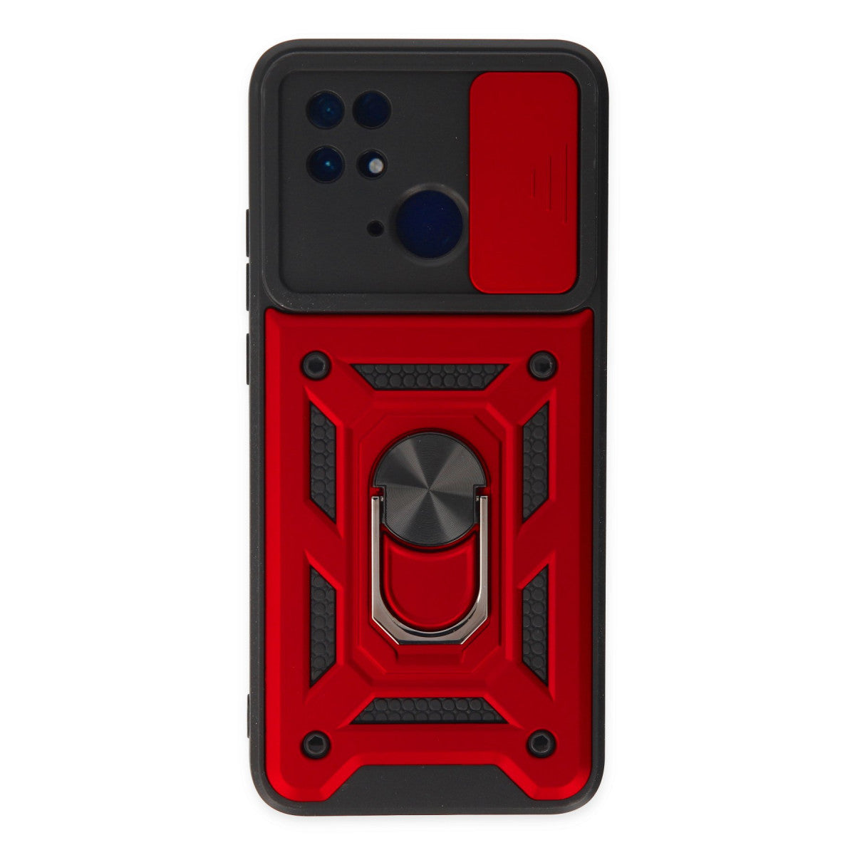 Newface Xiaomi Redmi 10C Kılıf Pars Lens Yüzüklü Silikon
