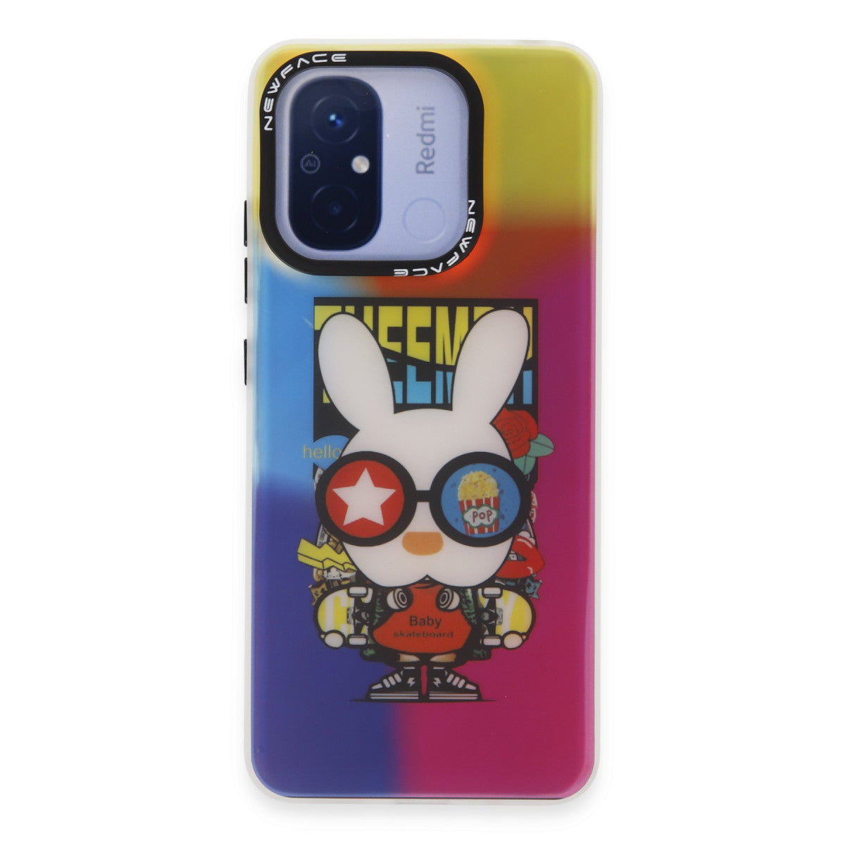 Newface Xiaomi Redmi 12C Kılıf Estoril Desenli Kapak - Estoril