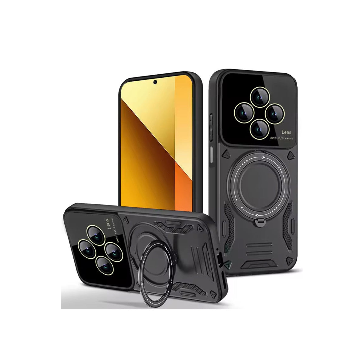 Newface Xiaomi Redmi 14C Kılıf Joy Lens Standlı Kapak