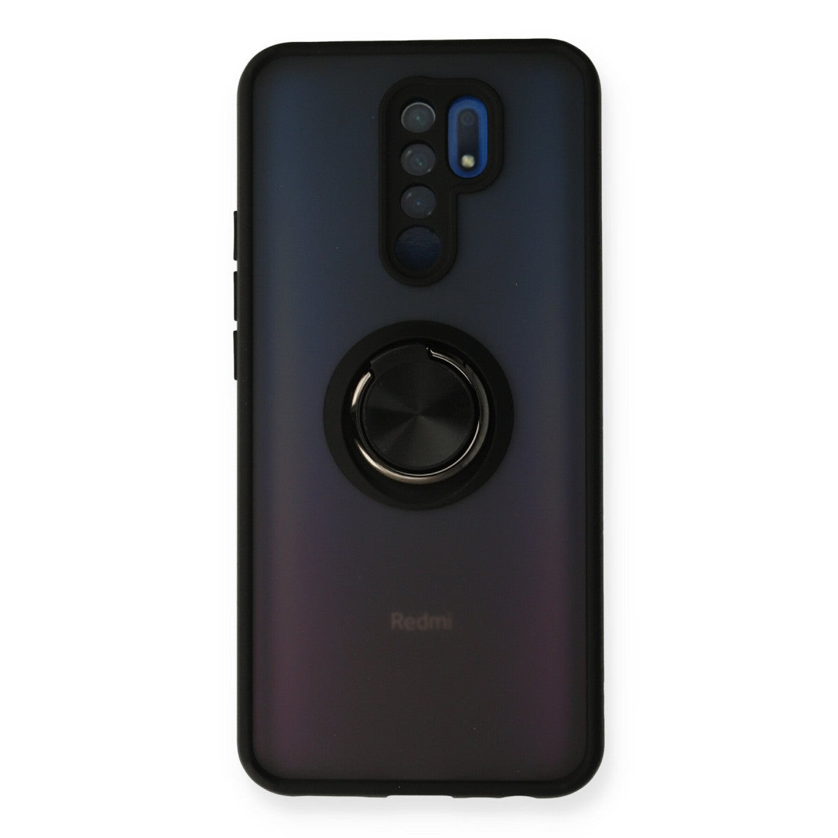 Newface Xiaomi Redmi 9 Kılıf Montreal Yüzüklü Silikon Kapak