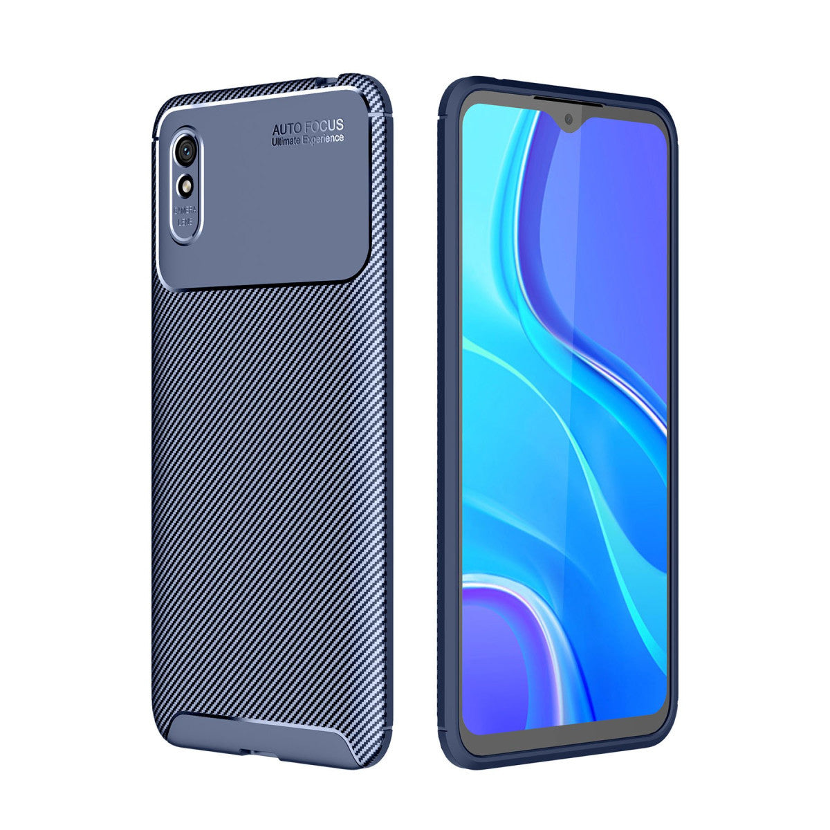 Newface Xiaomi Redmi 9A Kılıf Auto Focus Karbon Kapak