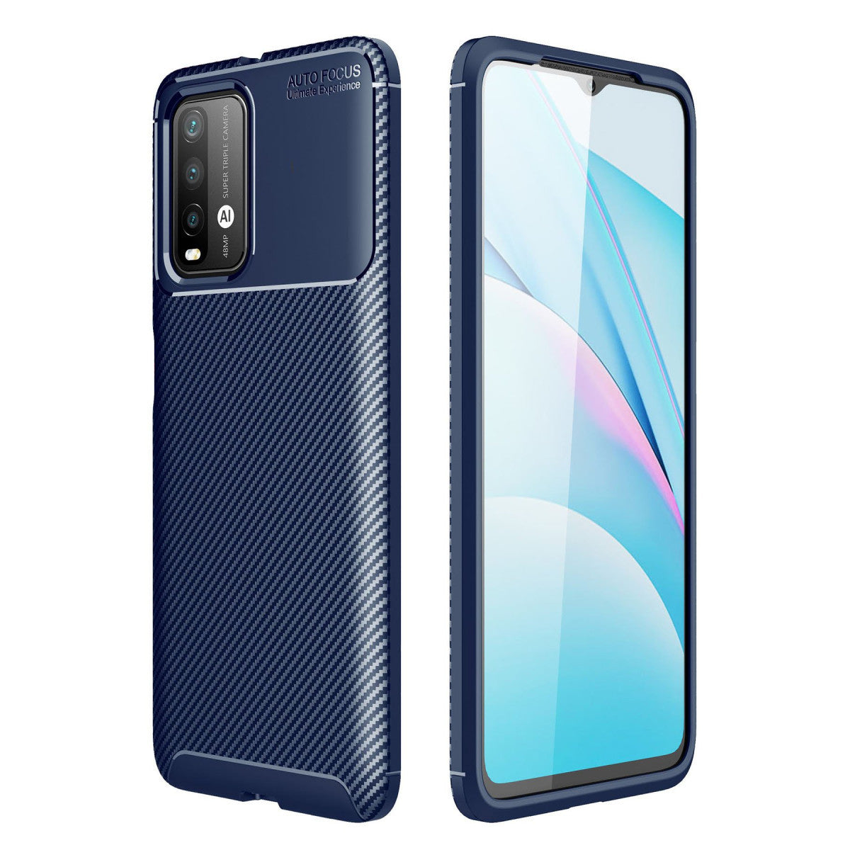 Newface Xiaomi Redmi 9T Kılıf Auto Focus Karbon Kapak