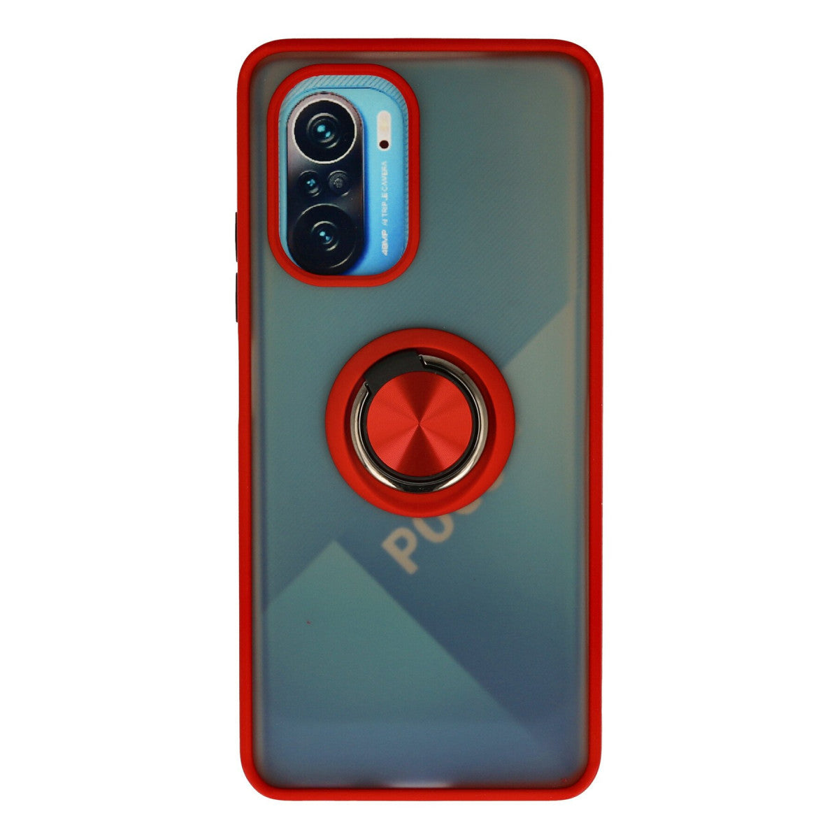 Newface Xiaomi Redmi K40 Kılıf Montreal Yüzüklü Silikon Kapak