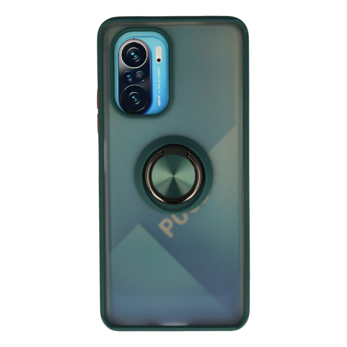 Newface Xiaomi Redmi K40 Kılıf Montreal Yüzüklü Silikon Kapak