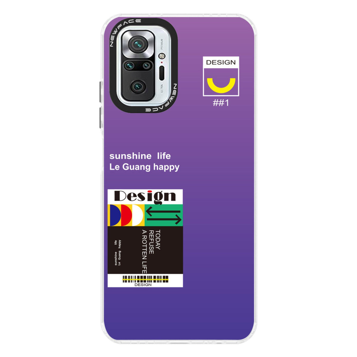 Newface Xiaomi Redmi Note 10 Pro Kılıf Estoril Desenli Kapak - Estoril