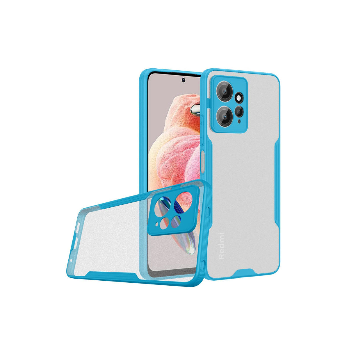 Newface Xiaomi Redmi Note 12 4G Kılıf Platin Silikon