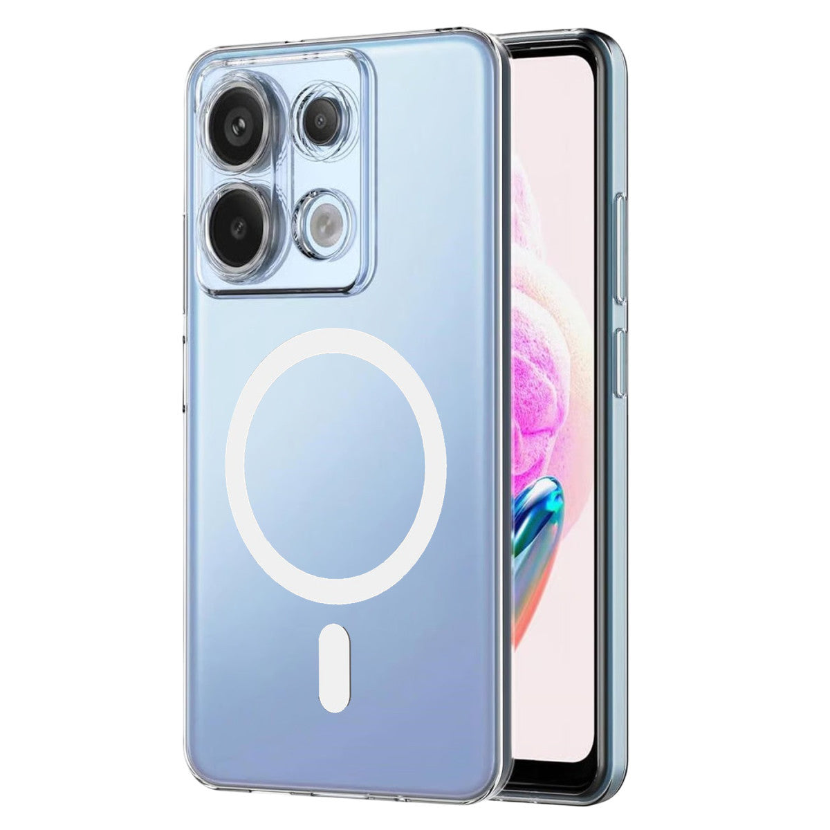 Newface Xiaomi Redmi Note 13 Pro 4G Combo Sert Şeffaf Magsafe Kapak